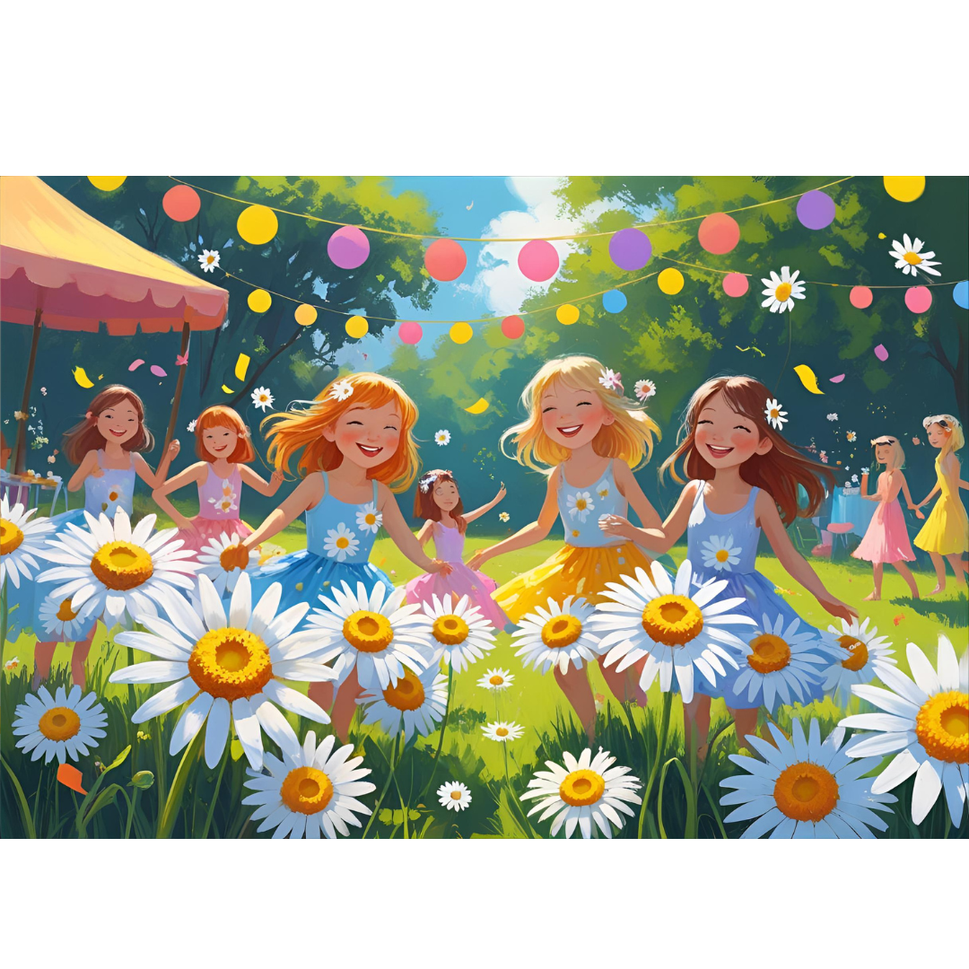 Daisy field background