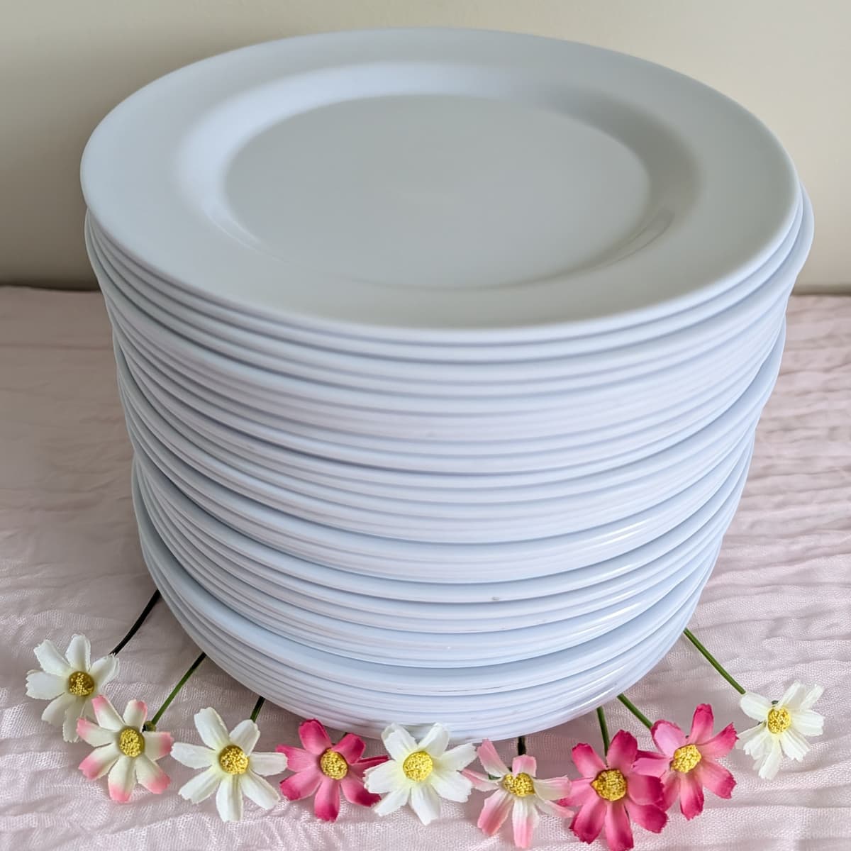 White Melamine Side Plates