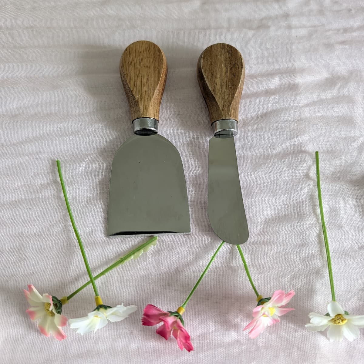 Wood Handle Cheese Knife Set